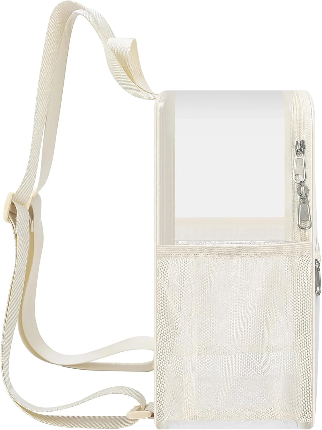 Oraben Clear Backpack Stadium Approved 12×12×6 Clear Mini Backpack Small Transparent Backpack for Concert, Beach, Work, Travel & Sporting