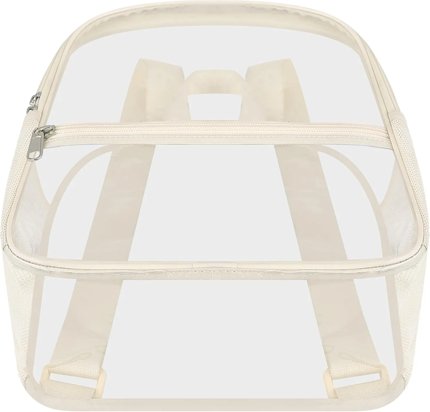 Oraben Clear Backpack Stadium Approved 12×12×6 Clear Mini Backpack Small Transparent Backpack for Concert, Beach, Work, Travel & Sporting