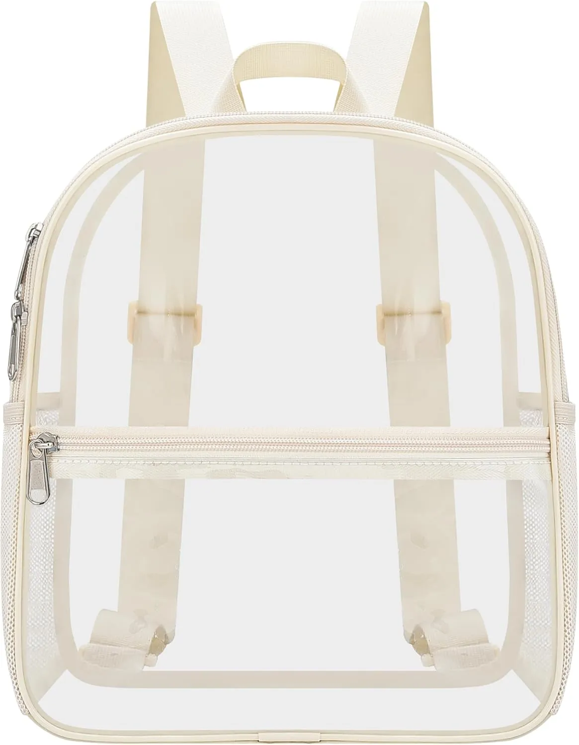Oraben Clear Backpack Stadium Approved 12×12×6 Clear Mini Backpack Small Transparent Backpack for Concert, Beach, Work, Travel & Sporting