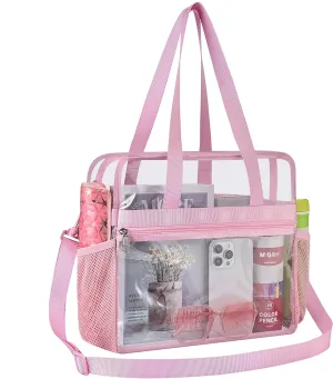 Oraben Clear Bag for Stadium Events 12x6x12 Clear Tote Bag for Women Transparent Lunch Bag for Work Sports Concert