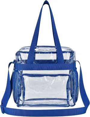 Oraben Clear Tote Bag Clear Bag Stadium Approved 12x6x12 Stadium Bag for Work, Sports Games,Gym