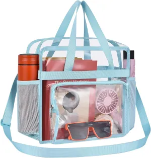 Oraben Clear Tote Bag Clear Bag Stadium Approved 12x6x12 Stadium Bag for Work, Sports Games,Gym