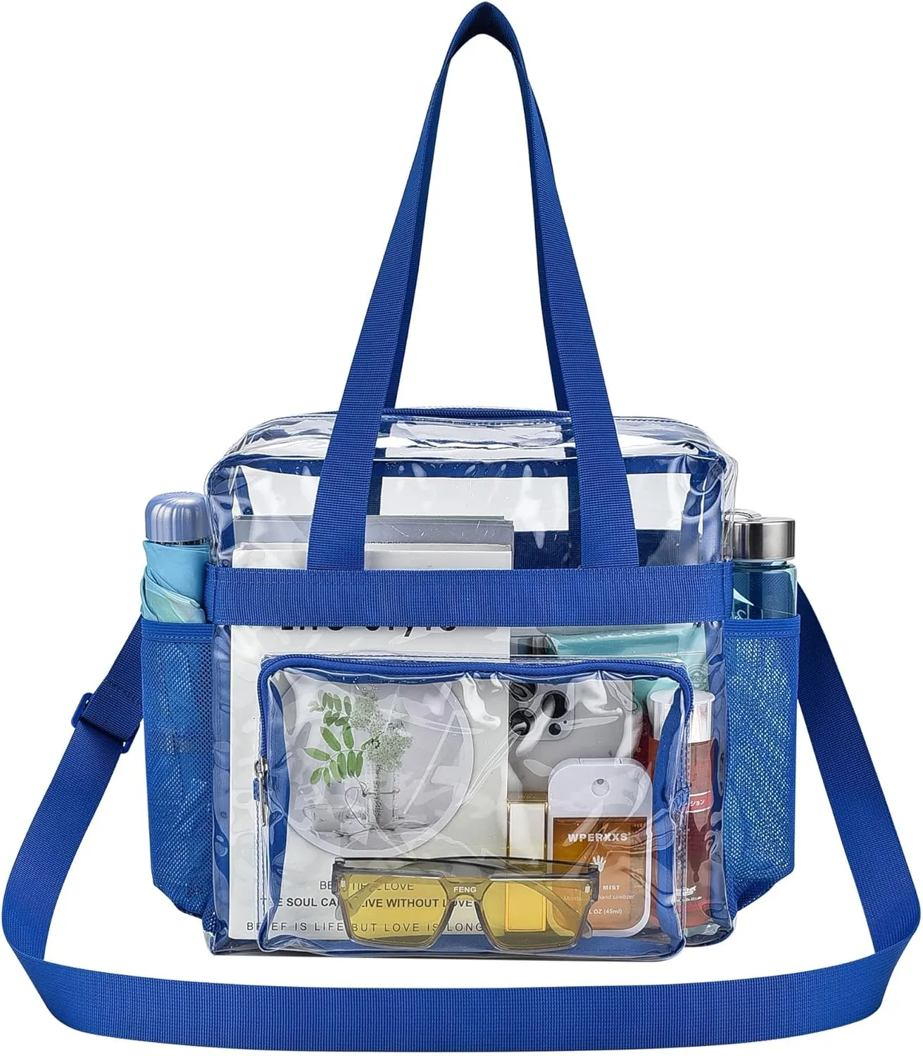 Oraben Clear Tote Bag Clear Bag Stadium Approved 12x6x12 Stadium Bag for Work, Sports Games,Gym