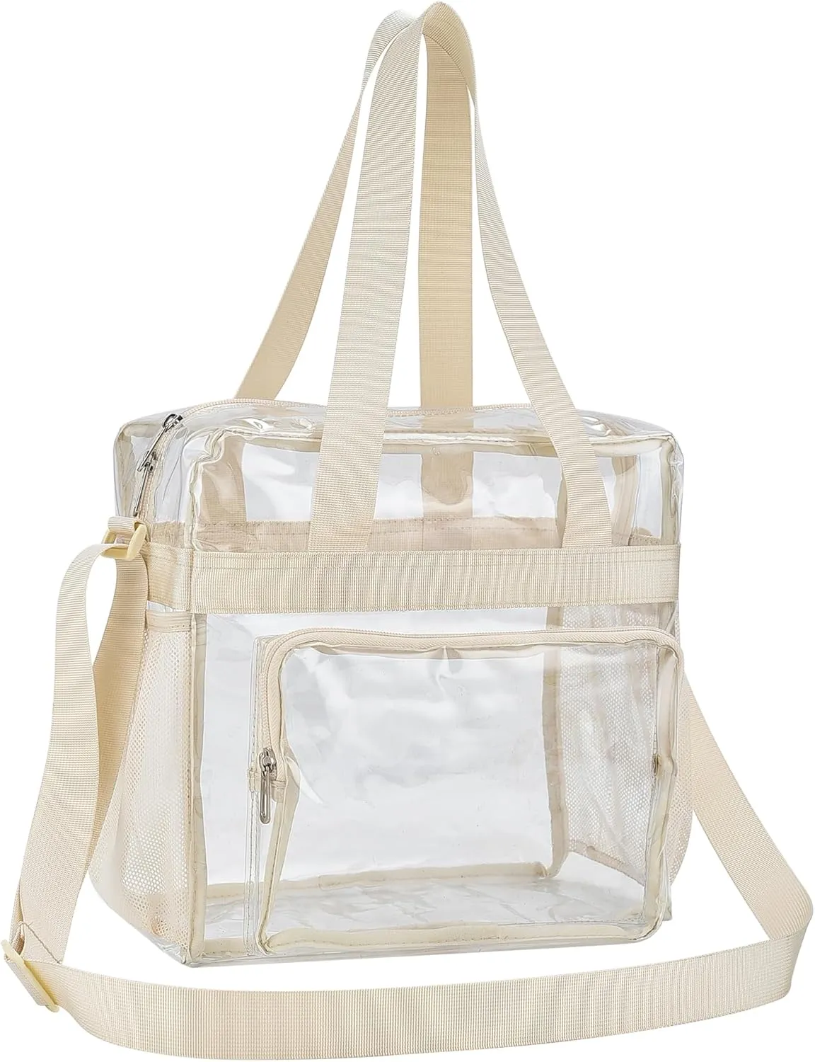 Oraben Clear Tote Bag Clear Bag Stadium Approved 12x6x12 Stadium Bag for Work, Sports Games,Gym