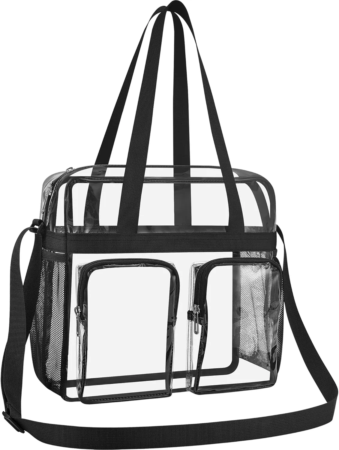 Oraben Clear Tote Bag Clear Bag Stadium Approved 12x6x12 Stadium Bag for Work, Sports Games,Gym