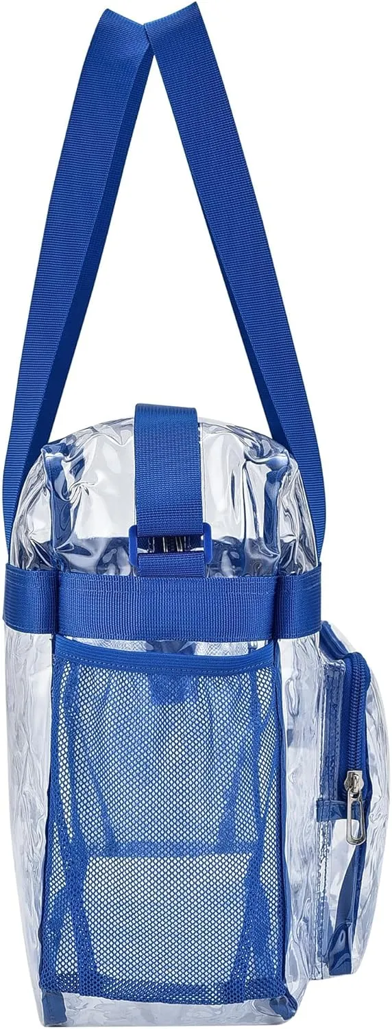 Oraben Clear Tote Bag Clear Bag Stadium Approved 12x6x12 Stadium Bag for Work, Sports Games,Gym
