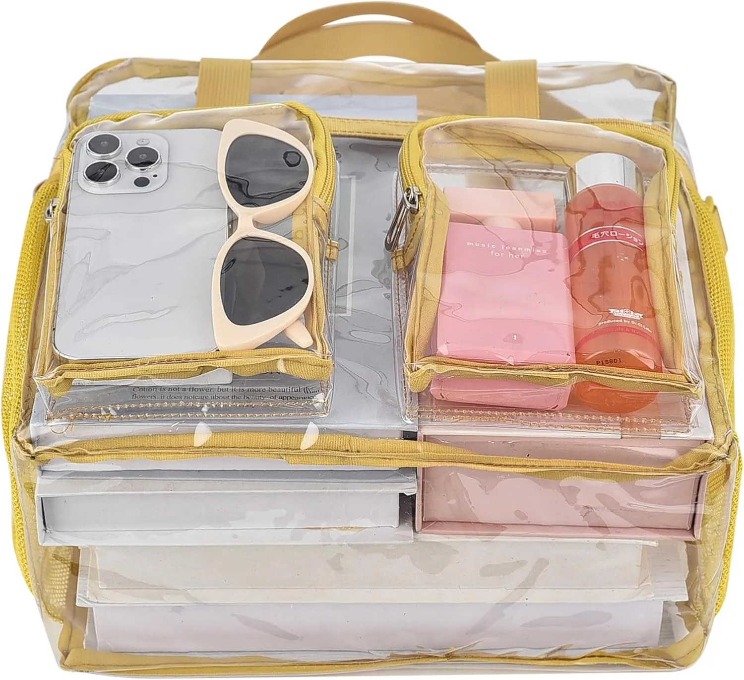Oraben Clear Tote Bag Clear Bag Stadium Approved 12x6x12 Stadium Bag for Work, Sports Games,Gym