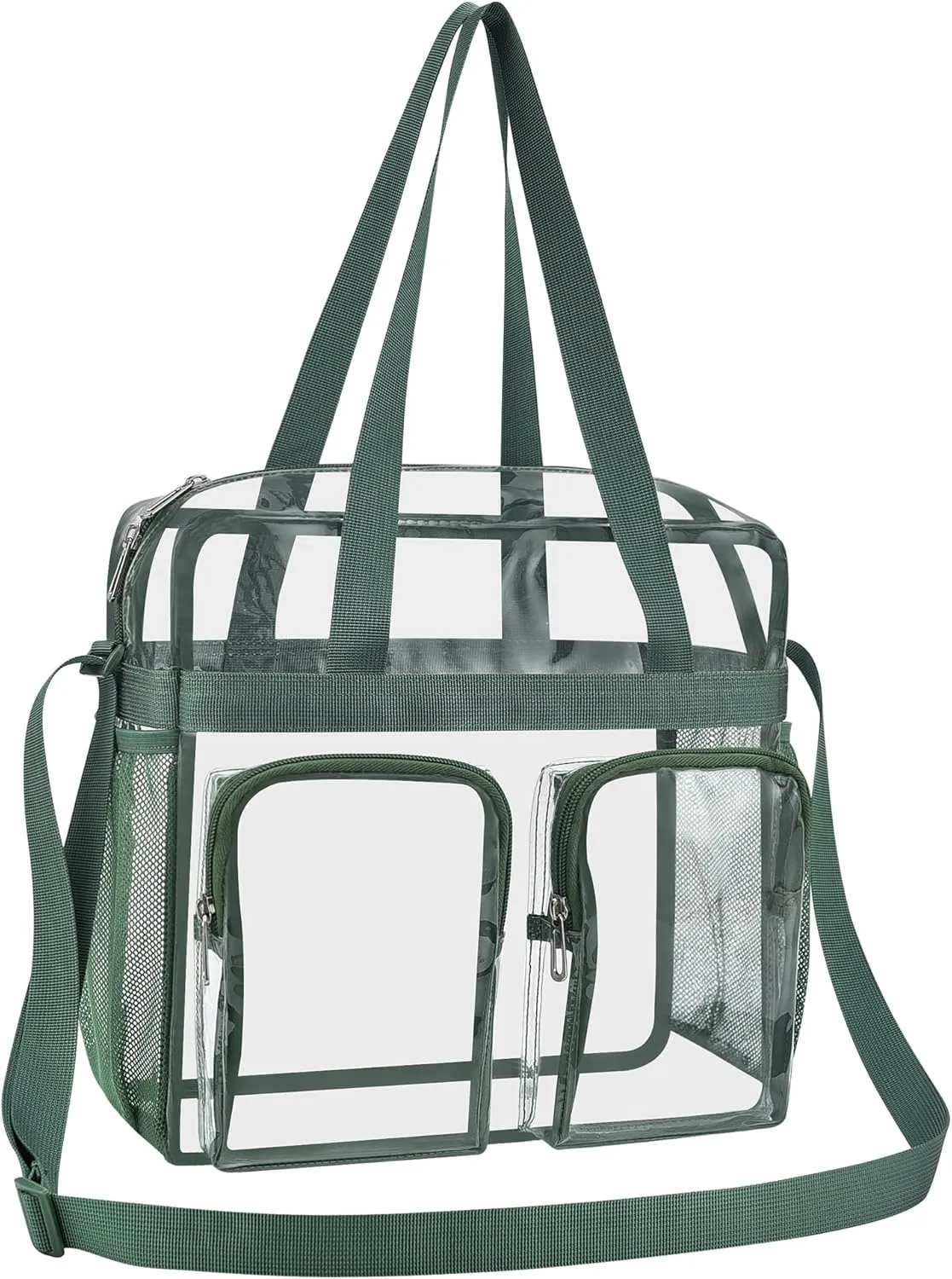 Oraben Clear Tote Bag Clear Bag Stadium Approved 12x6x12 Stadium Bag for Work, Sports Games,Gym
