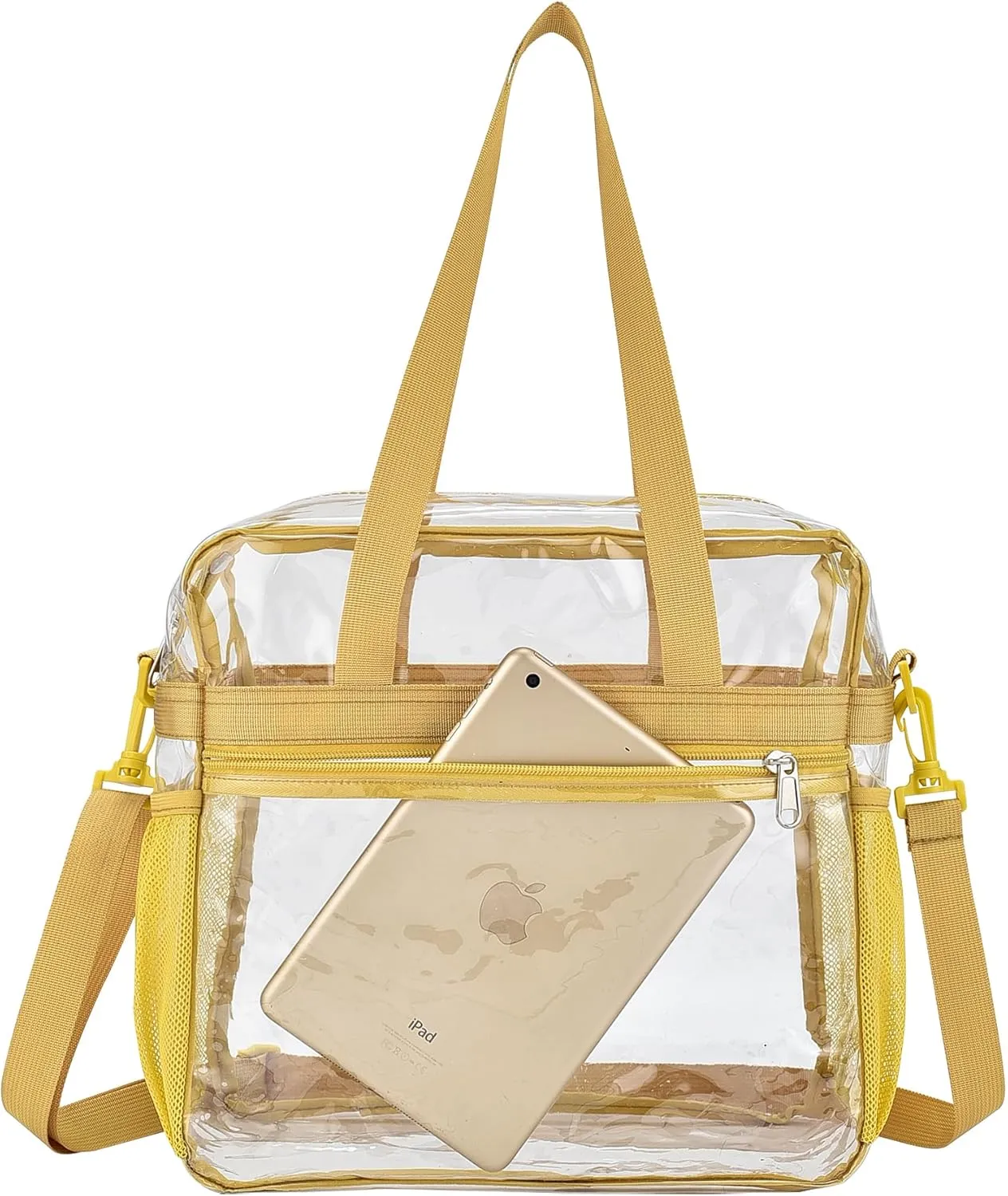 Oraben Clear Tote Bag Clear Bag Stadium Approved 12x6x12 Stadium Bag for Work, Sports Games,Gym