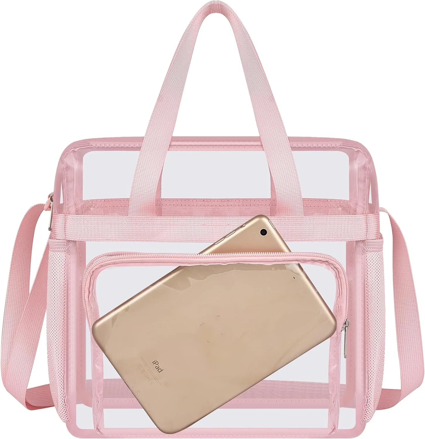 Oraben Clear Tote Bag Clear Bag Stadium Approved 12x6x12 Stadium Bag for Work, Sports Games,Gym
