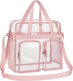 Oraben Clear Tote Bag Clear Bag Stadium Approved 12x6x12 Stadium Bag for Work, Sports Games,Gym