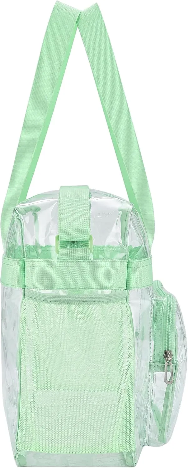 Oraben Clear Tote Bag Clear Bag Stadium Approved 12x6x12 Stadium Bag for Work, Sports Games,Gym