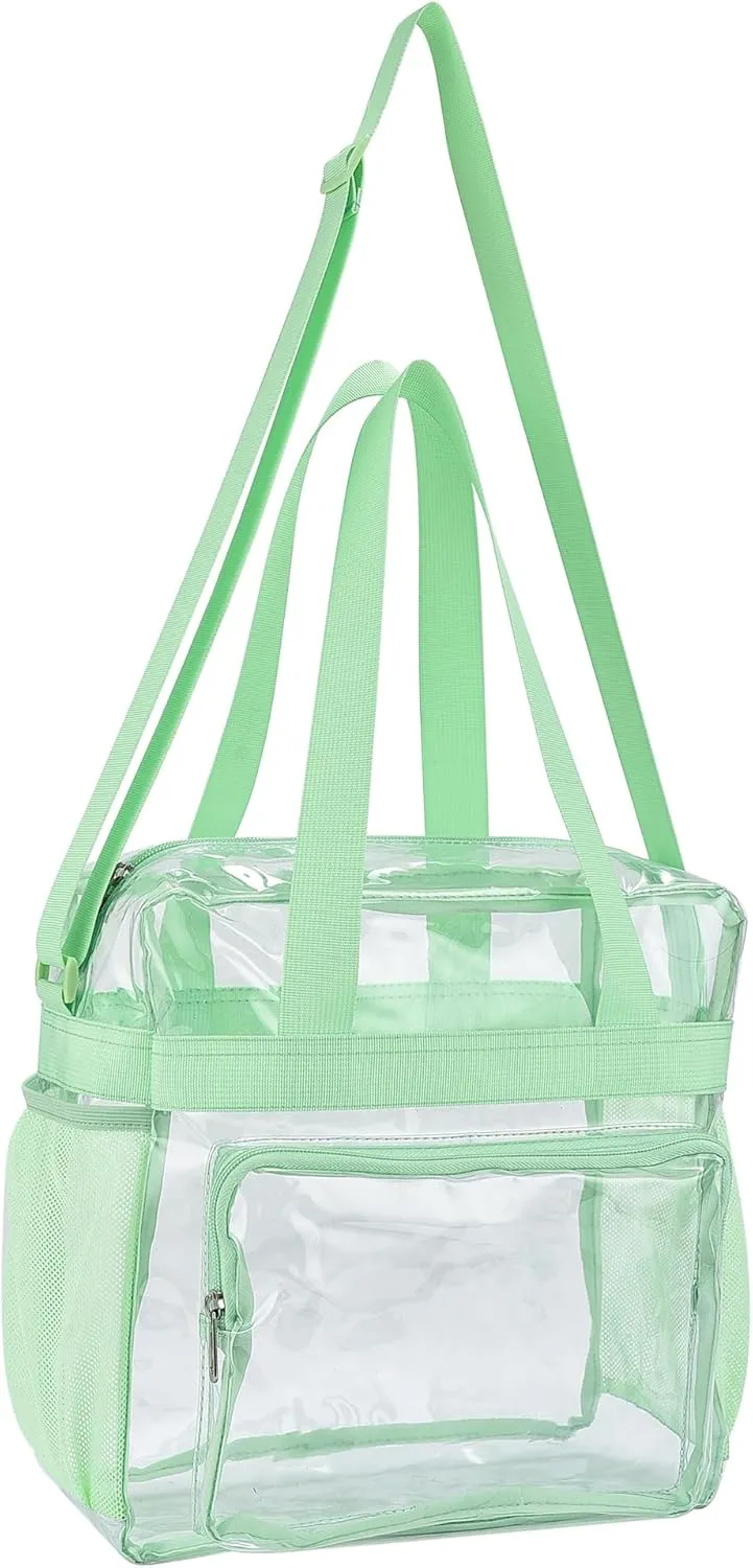 Oraben Clear Tote Bag Clear Bag Stadium Approved 12x6x12 Stadium Bag for Work, Sports Games,Gym