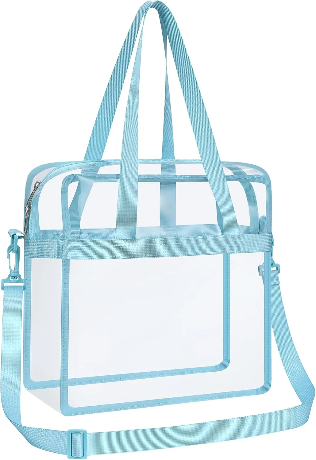 Oraben Clear Tote Bag Clear Bag Stadium Approved 12x6x12 Stadium Bag for Work, Sports Games,Gym