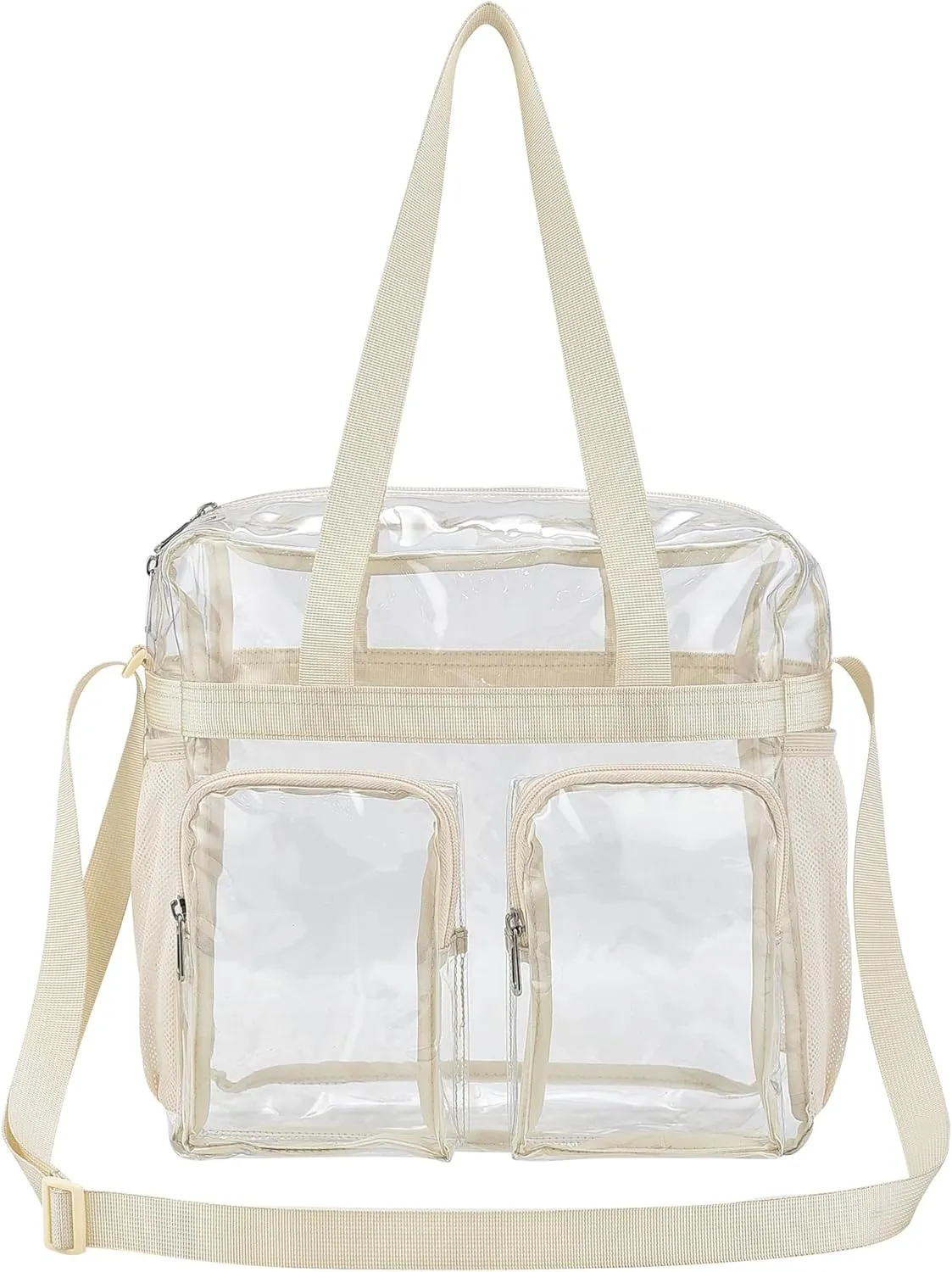 Oraben Clear Tote Bag Clear Bag Stadium Approved 12x6x12 Stadium Bag for Work, Sports Games,Gym