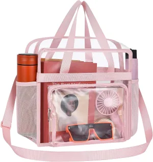 Oraben Clear Tote Bag Clear Bag Stadium Approved 12x6x12 Stadium Bag for Work, Sports Games,Gym