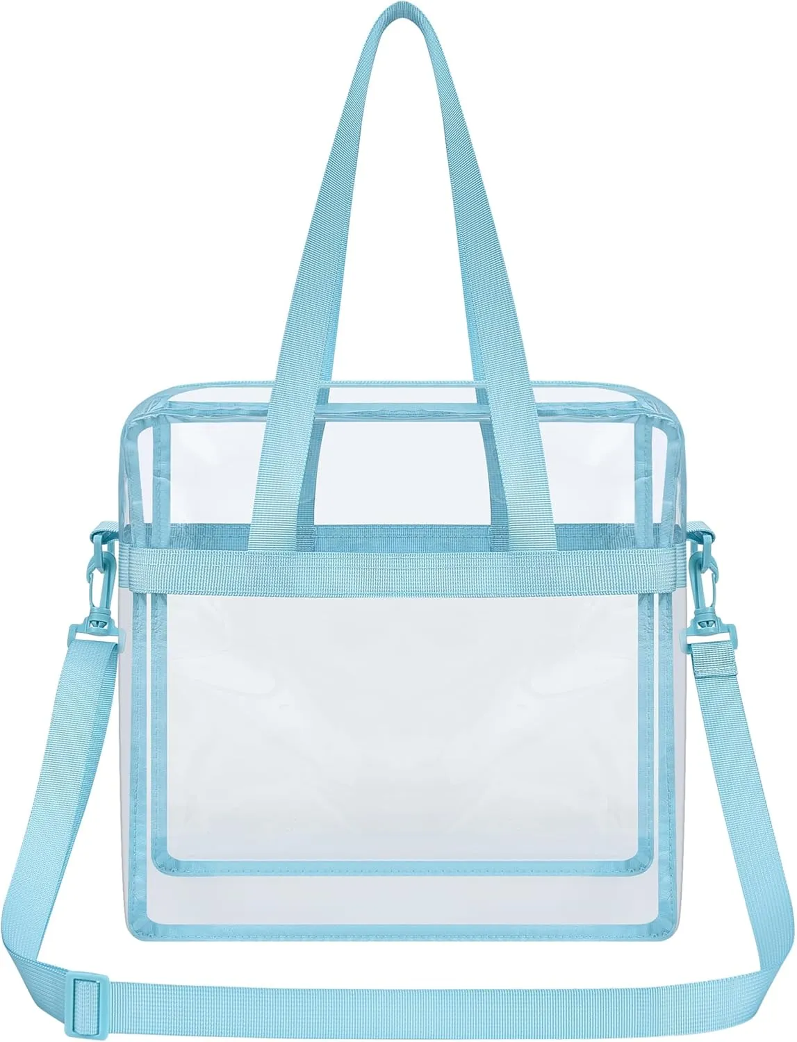 Oraben Clear Tote Bag Clear Bag Stadium Approved 12x6x12 Stadium Bag for Work, Sports Games,Gym