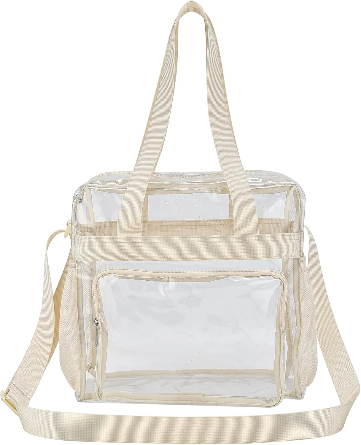 Oraben Clear Tote Bag Clear Bag Stadium Approved 12x6x12 Stadium Bag for Work, Sports Games,Gym