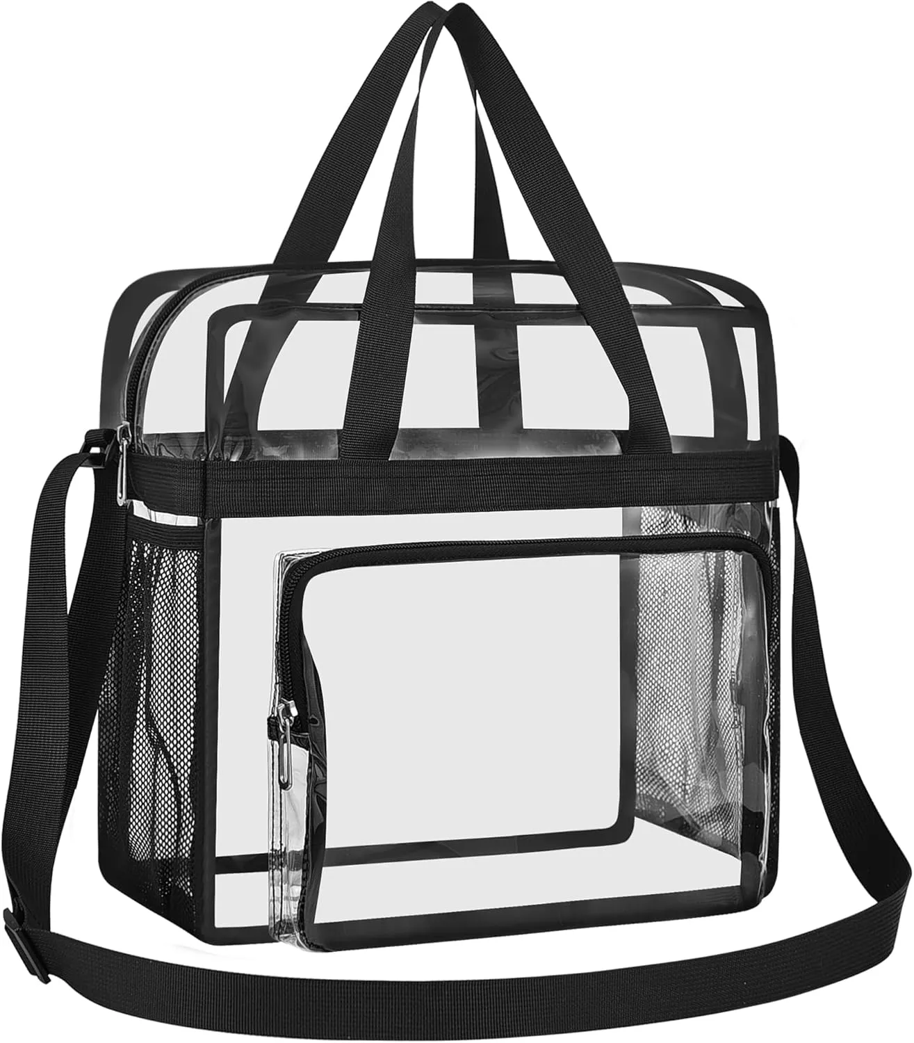 Oraben Clear Tote Bag Clear Bag Stadium Approved 12x6x12 Stadium Bag for Work, Sports Games,Gym