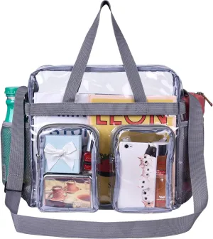 Oraben Clear Tote Bag Clear Bag Stadium Approved 12x6x12 Stadium Bag for Work, Sports Games,Gym