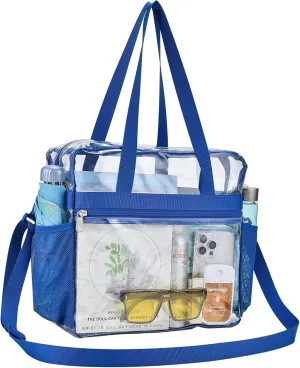 Oraben Clear Tote Bag Clear Bag Stadium Approved 12x6x12 Stadium Bag for Work, Sports Games,Gym