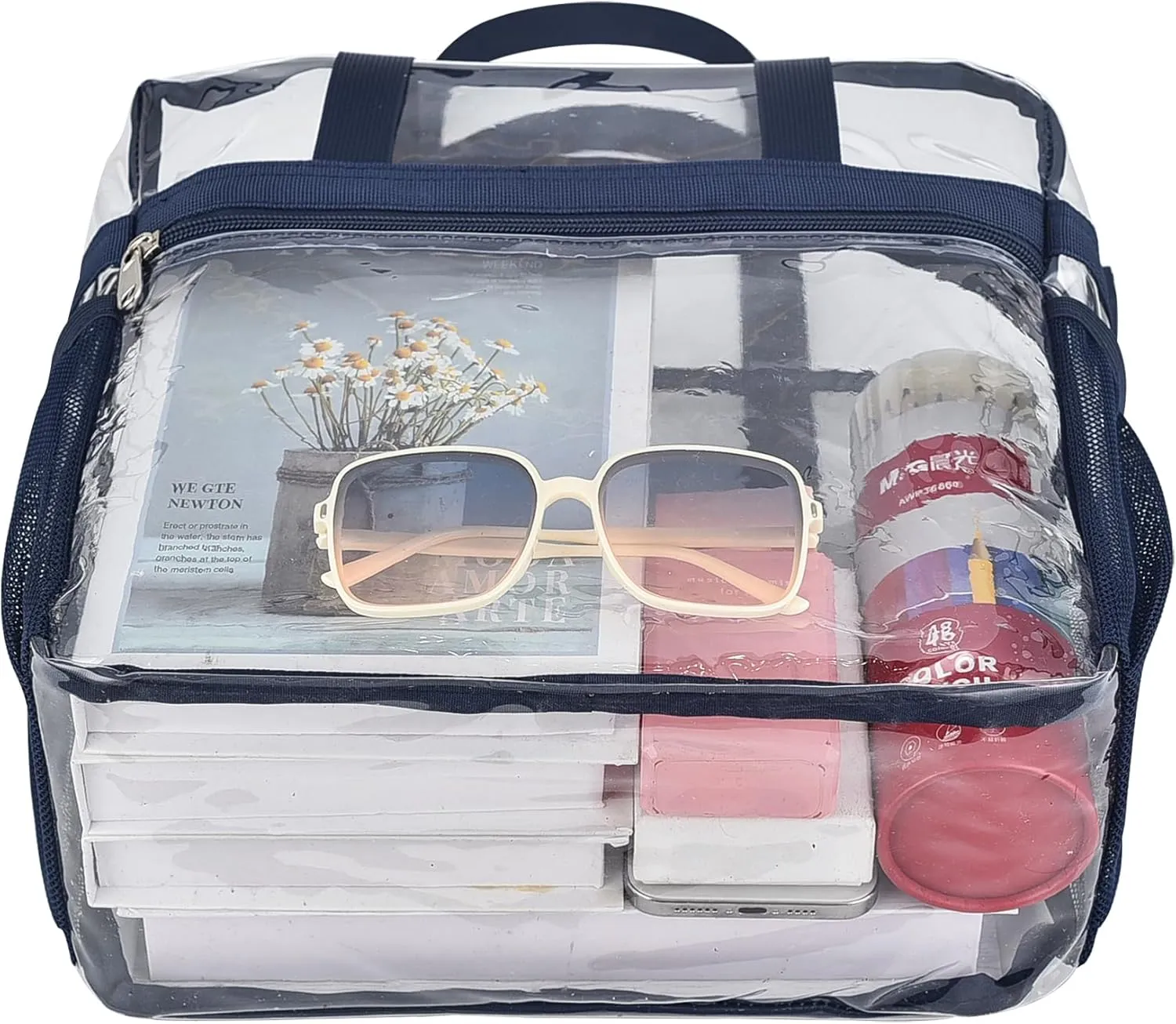Oraben Clear Tote Bag Clear Bag Stadium Approved 12x6x12 Stadium Bag for Work, Sports Games,Gym