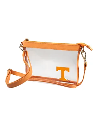 Orange Power "T" Clear Crossbody