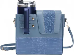 Outdoor Portable Crossbody Water Cup Storage Bag, Cross Body Bag with Water Bottle Holder, Adjustable Shoulder Strap