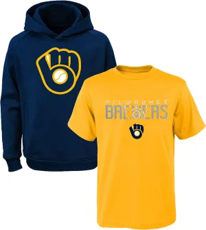Outerstuff MLB Youth Boys (8-20) Performance Hoodie & Tee Combo, Team Variation
