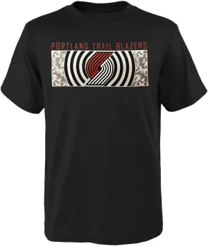 Outerstuff Portland Trail Blazers Boys Size 4-18 Tonal Camo Team Logo T-Shirt