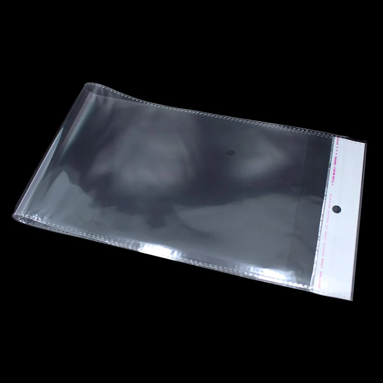 PABCK 100 Pack (Available Size 4.13x21.6 inch) Clear Self Adhesive Straight Hair Packaging Bags with Hang Hole Wigs Hair Storage Beauty Personal Care Hair Care Extensions Wigs Accessories