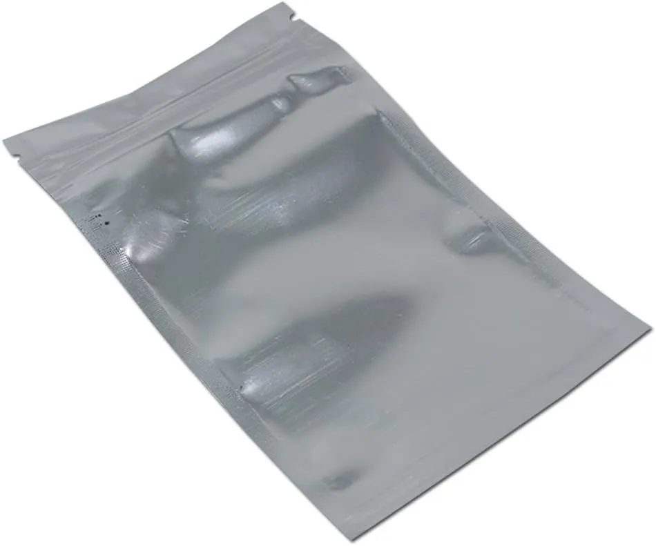 PABCK 1000 Pack 3.3x5.5 inch (Inside Size 3x4.3 inch) Clear Front Resealable Heat Seal Bags for Zip Bulk Food Storage Lock Bag Reclosable Airtight Foil Pouch Zipper Lock Packaging with Tear Notches