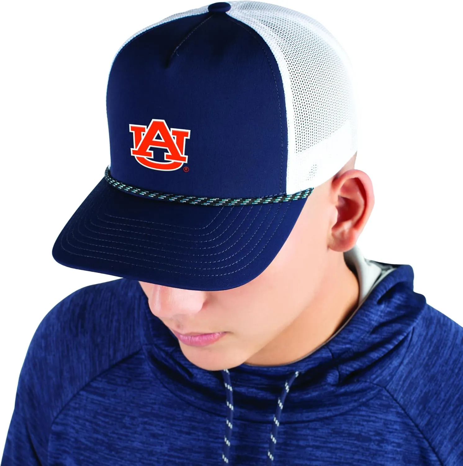Pacific Headwear Standard NCAA Collegiate Weekender Braid Cap-Adjustable Snapback Hat, Comfortable Mesh Back