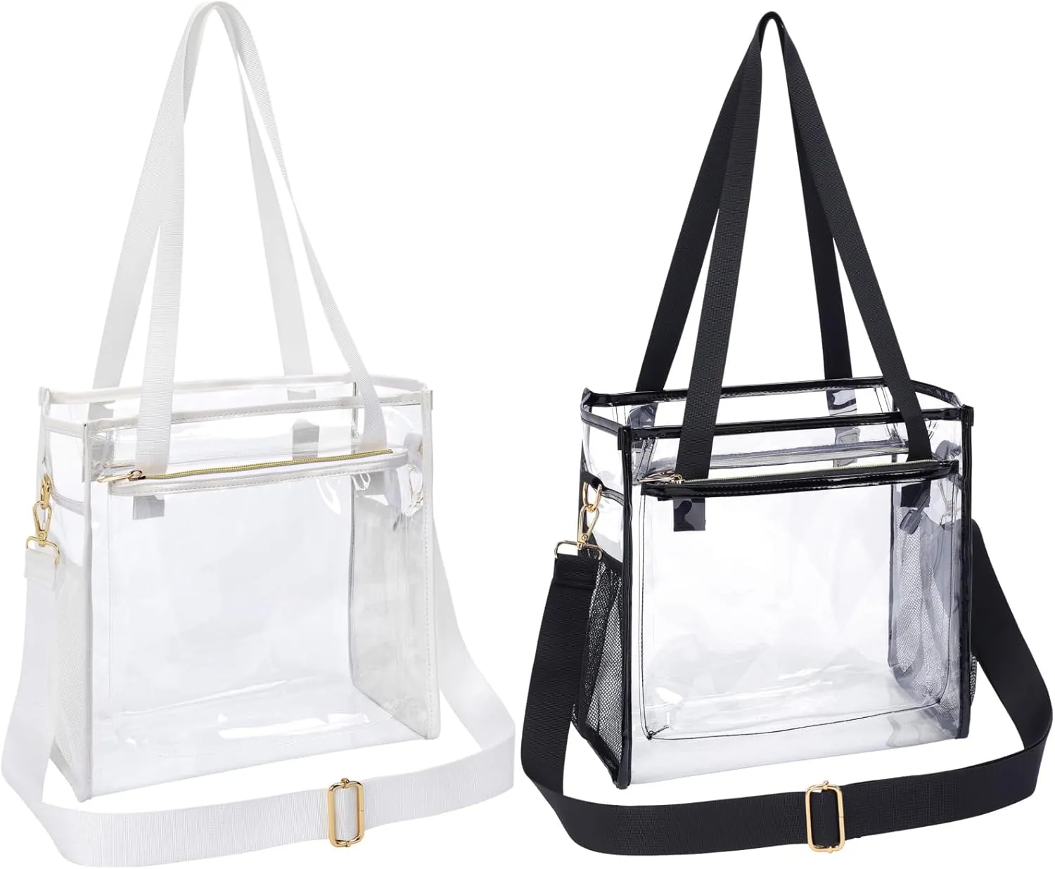 PACKISM Clear Bag 12x6x12 Stadium Approved - Clear Tote Bag for Sport Events Game Day Concert and Work