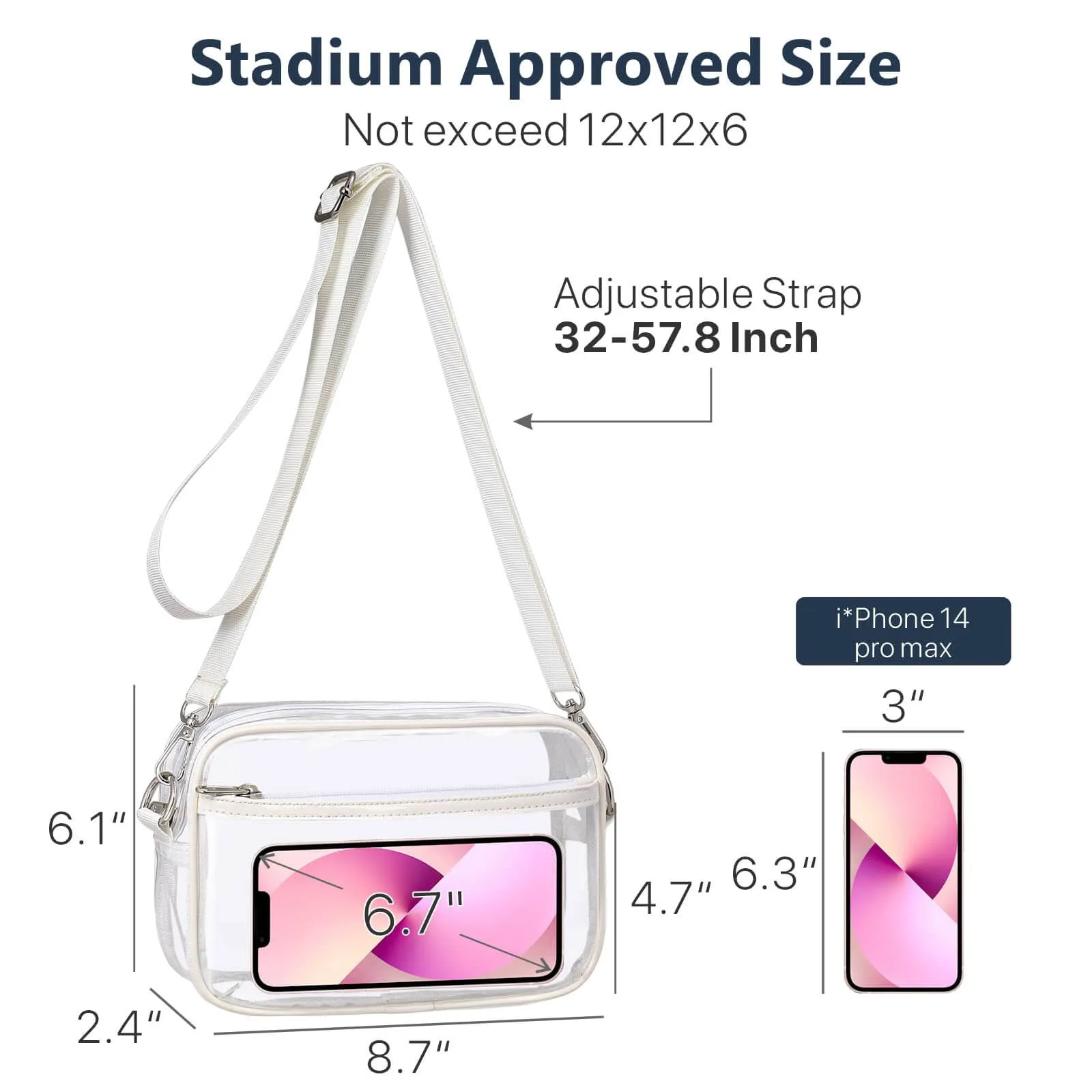 PACKISM Clear Purses for Stadium