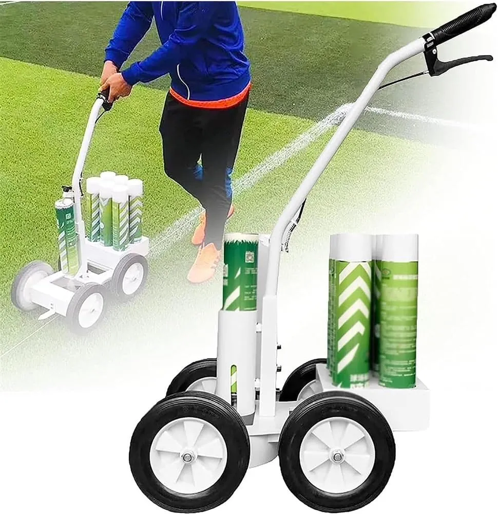 Paint Line Striping Equipment,Lane Marking Applicator,Hand-Push Lane Marking Applicator,Line Marking Paint,Road Marking Machine,Football Court,Stadium,Ground,Grassland