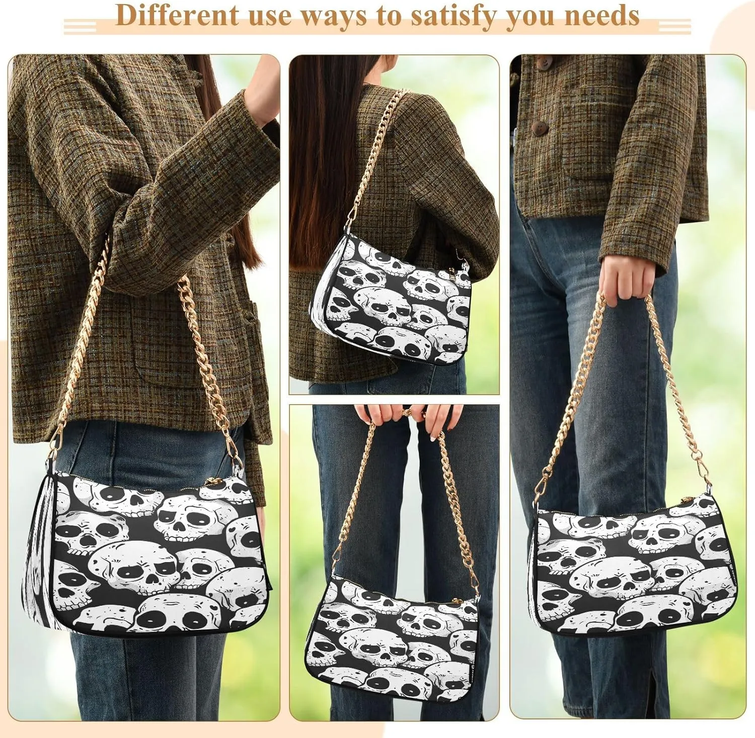 Palm Trees Blue Mini Bag, Crossbody Bags