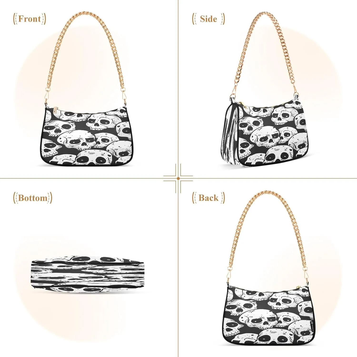 Palm Trees Blue Mini Bag, Crossbody Bags