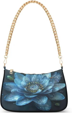 Palm Trees Blue Mini Bag, Crossbody Bags
