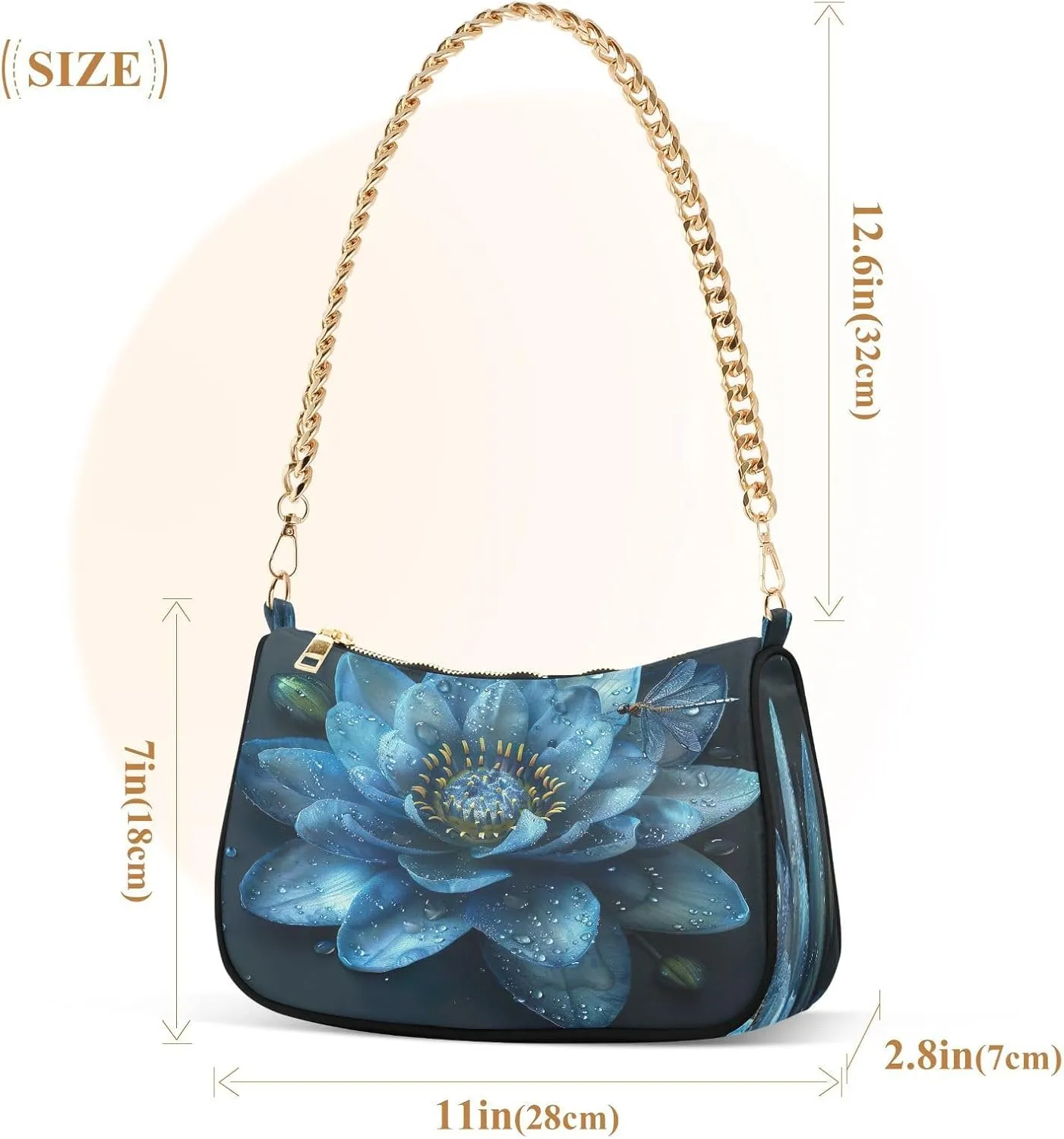 Palm Trees Blue Mini Bag, Crossbody Bags