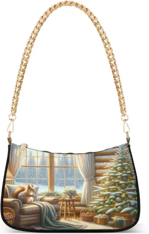 Palm Trees Blue Mini Bag, Crossbody Bags