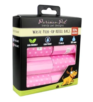 Parisian Pet Waste Bag - Stripes N Dots Pink