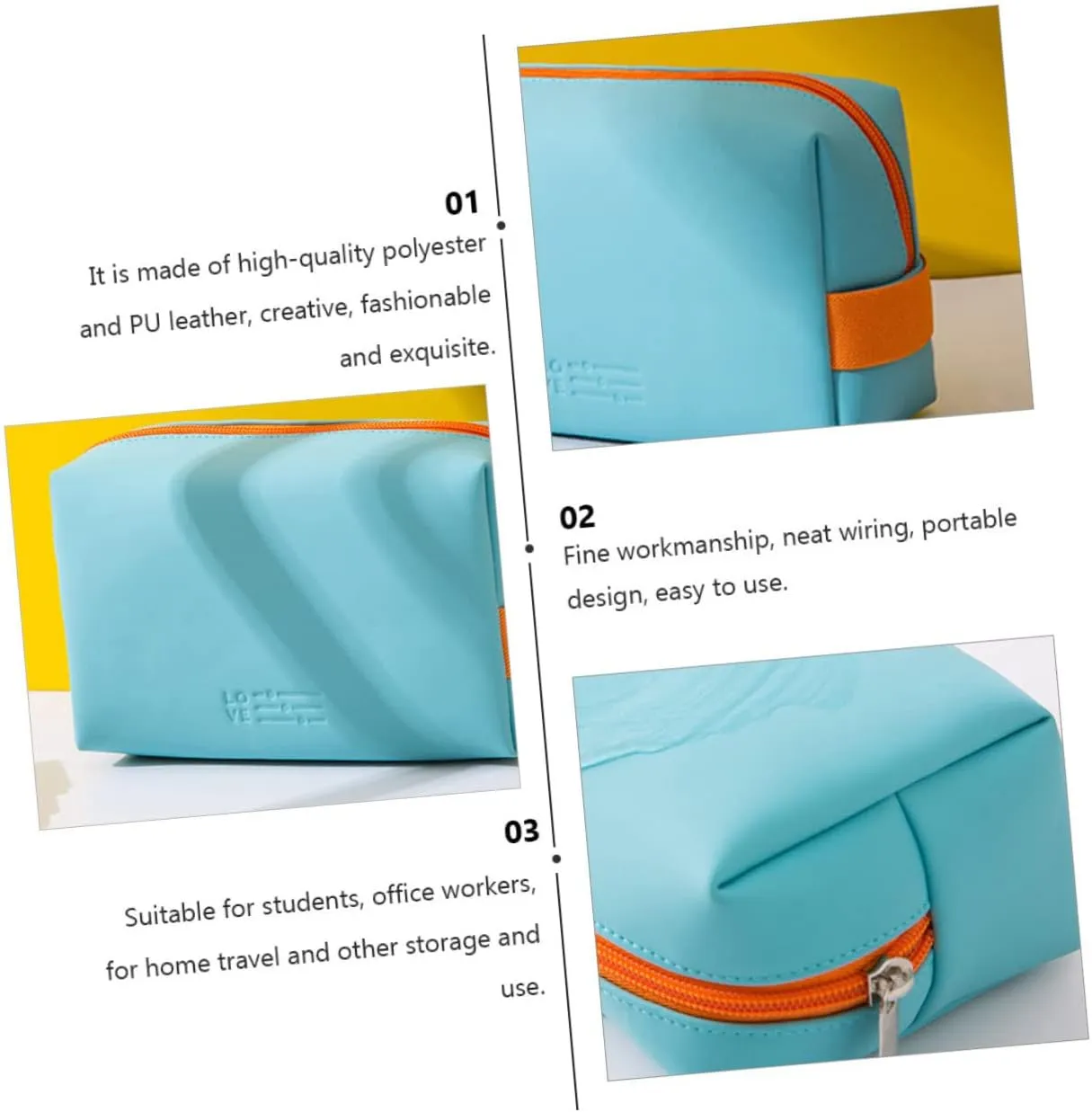 Pcs Cute Cosmetic Bag Quilted Makeup Travel Bag for Women Double Layer Mini Storage Pouch Portable Makeup Handbag Mirror for Travel Vacation Business Trip