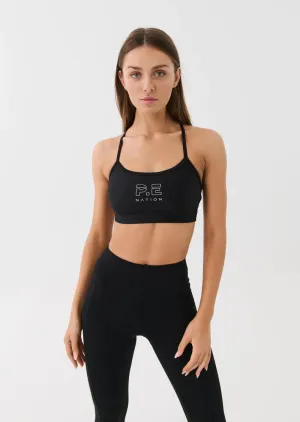 P.E NATION - Stadium Sports Bra - Black