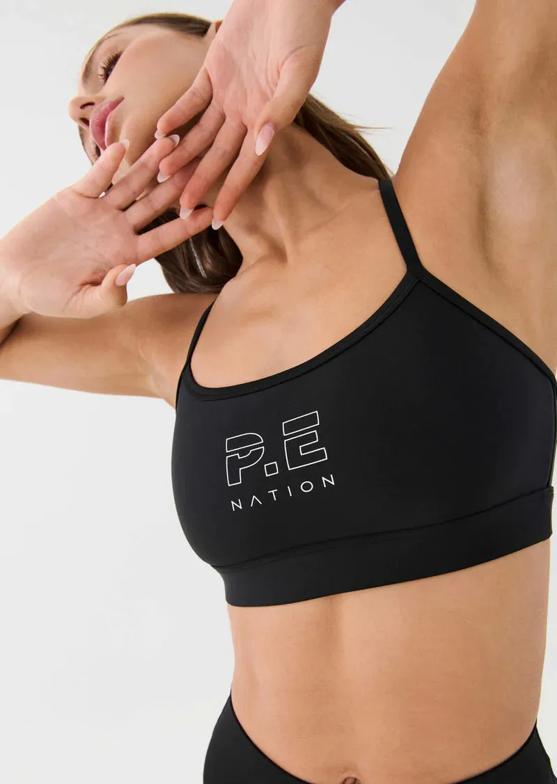 P.E NATION - Stadium Sports Bra - Black