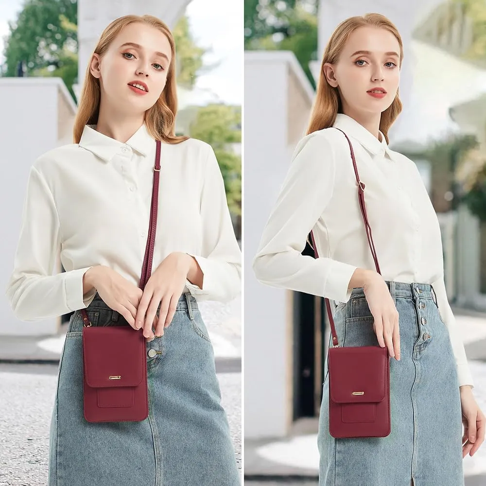 Peacocktion Small Crossbody Bags for Women, Travel Cell Phone Cross Body Purses with Card Slots