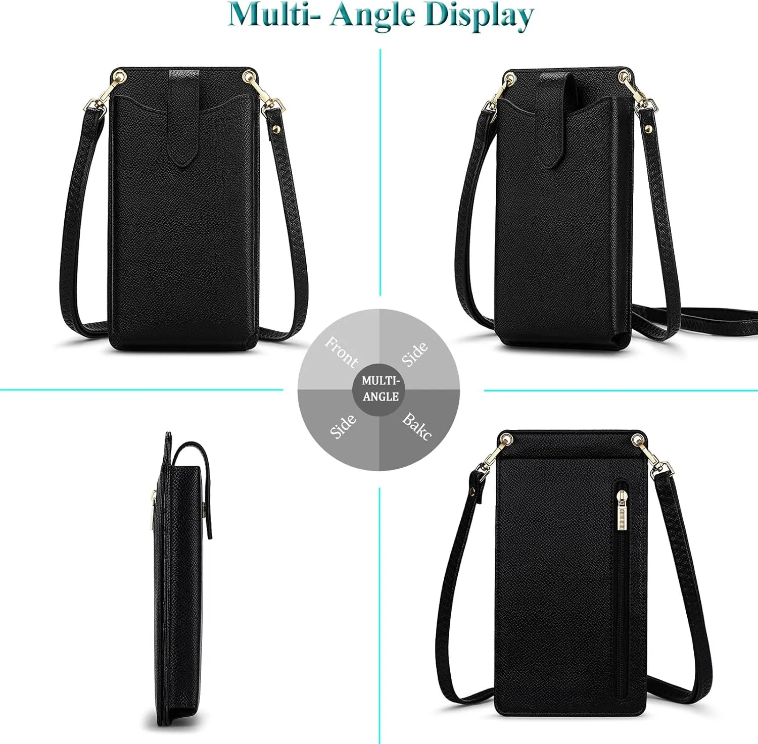 Peacocktion Small Crossbody Cell Phone Purse for Women, Lightweight Mini Small Crossbody Bags for Women with Card Slots