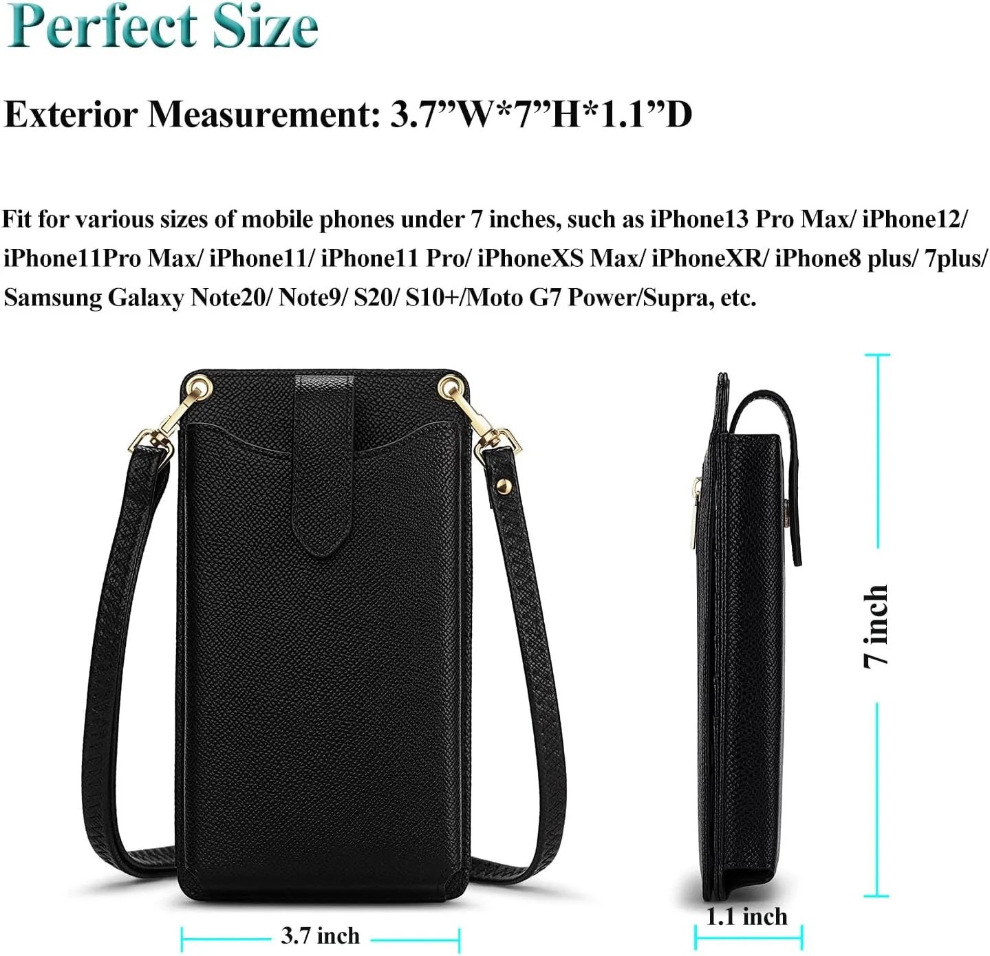 Peacocktion Small Crossbody Cell Phone Purse for Women, Lightweight Mini Small Crossbody Bags for Women with Card Slots