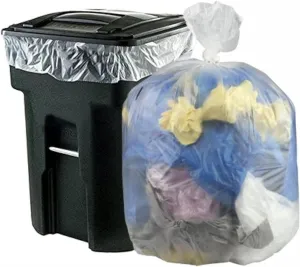 Pekky 30 Gallon Clear Large Trash Bags (Lawn and Leaf), 70 Counts
