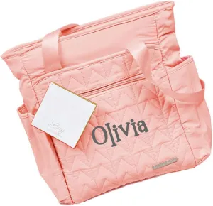 Personalized Baby Boy and Baby Girl Diaper Bags - Gender Neurtral Baby Children Carrying Totes with Custom Name